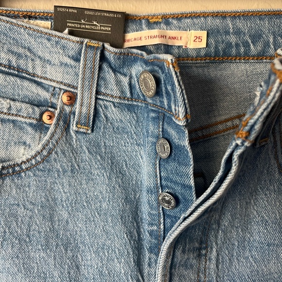 Levi’s Ribcage Straight ankle jeans NWT 25 - Picture 12 of 16